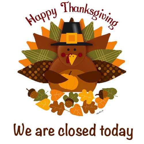 Closed for Thanksgiving